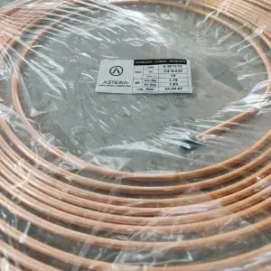 بسته بندی لوله مسی 1/4 آستریا کلاف 15 متری
