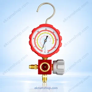 منیفولد سرویس تکی فشار بالا ولیو مدل VMG-1-U-H با گیج آنالوگ قرمز