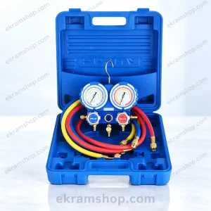 منیفولد سرویس ولیو مدل VMG2-R22-B همراه سه شلنگ و کیف